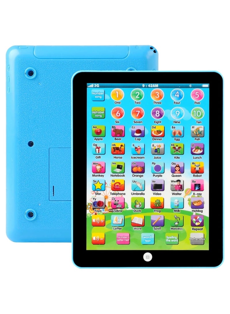 Huitich Educational Tablet Toy For Kids With Musical Sound Blue - Image 5