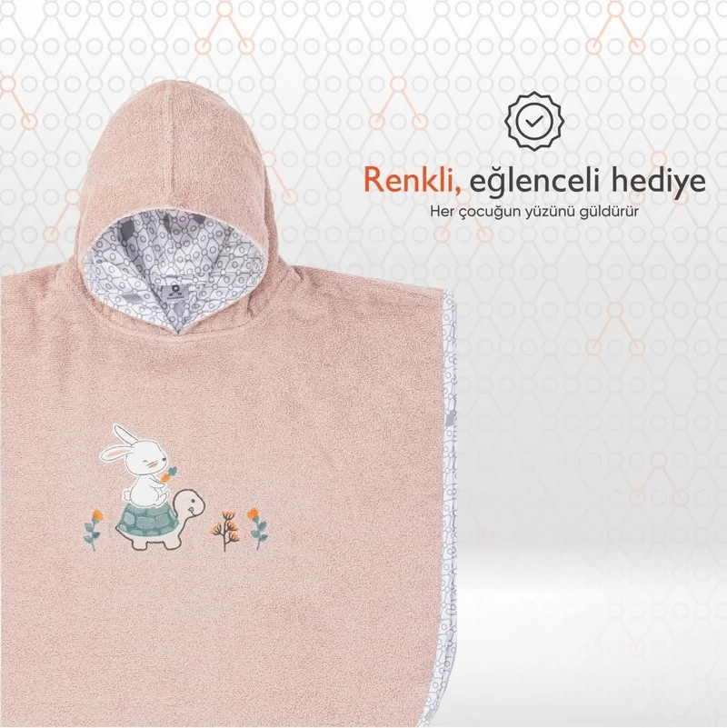 Gezenbebe Hero Hero Hooded Towel Baby Kids Poncho Bunny