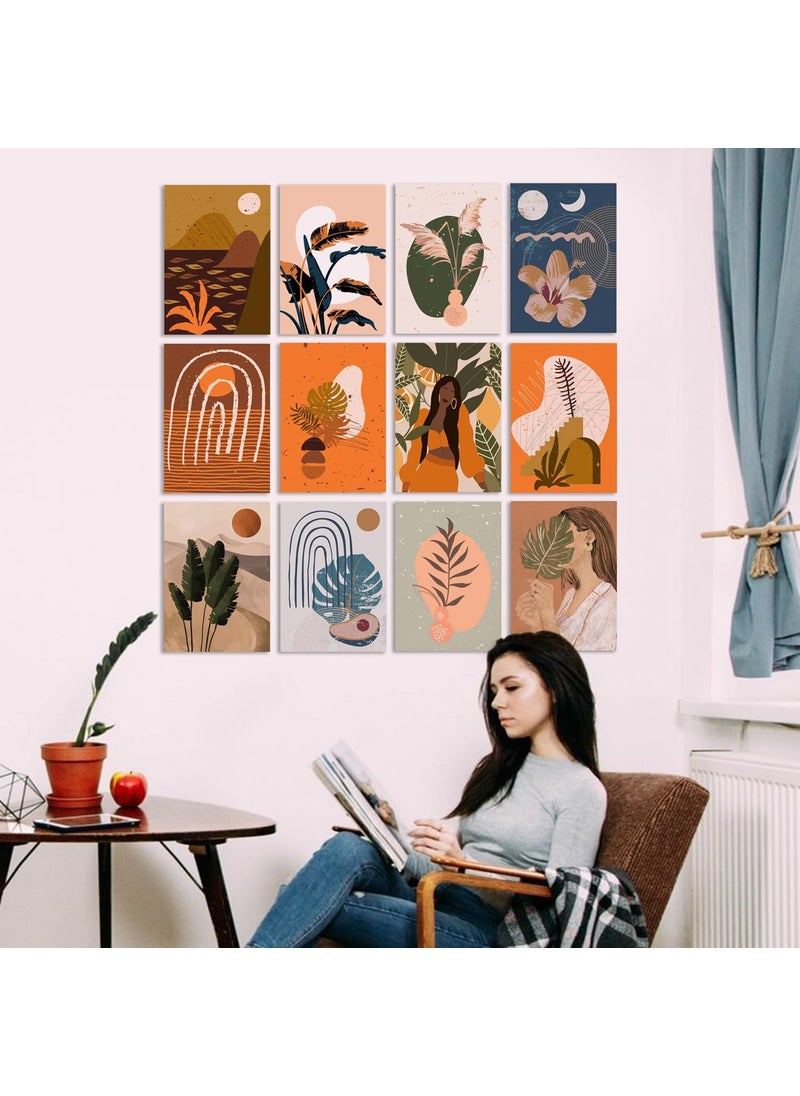 Paper Plane Design - PAPER PLANE DESIGN Poster For Living room Bedroom Office Wall Decoration Set of 12 (29 X 21 cm) (Boho_01) - Image 1