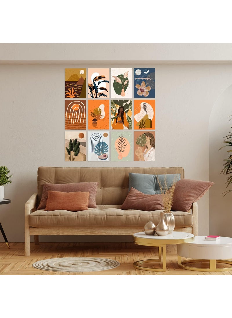 Paper Plane Design - PAPER PLANE DESIGN Poster For Living room Bedroom Office Wall Decoration Set of 12 (29 X 21 cm) (Boho_01) - Image 1