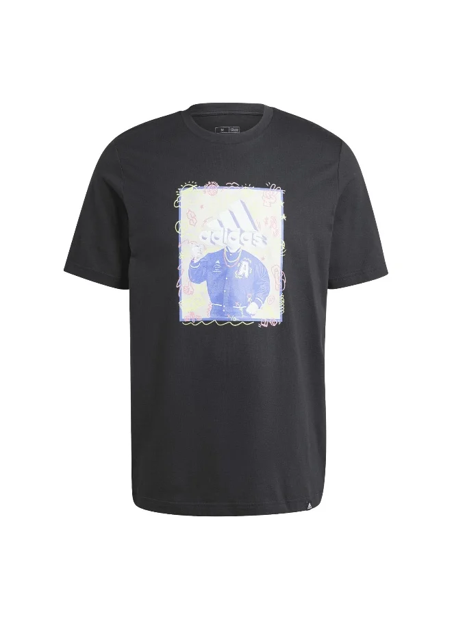 Adidas adidas M Doodle T Black Training T-Shirts XS