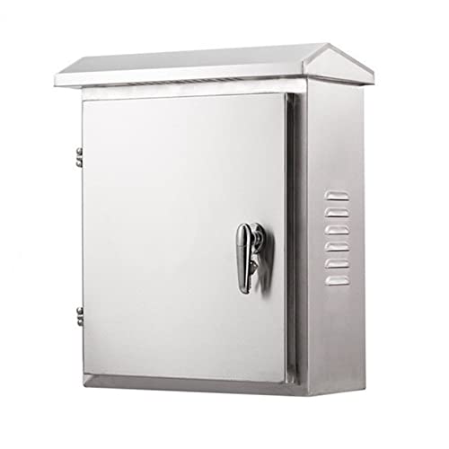 Yeaborn 304 Stainless Steel Electrical Box 16'' x 12'' x 8'' Outdoor Electrical Enclosure Box 16" H x 12" W x 8" D with Mounting Plate Weatherproof Anti-Rust and Anti-Corrosion - Image 1