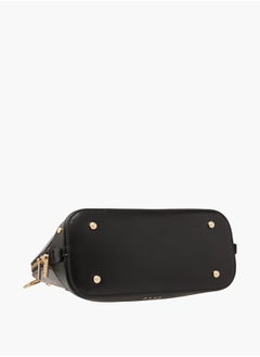 ELLE Women Monogram Embossed Tote Bag with Top Handles and Detachable Strap  - Image 5