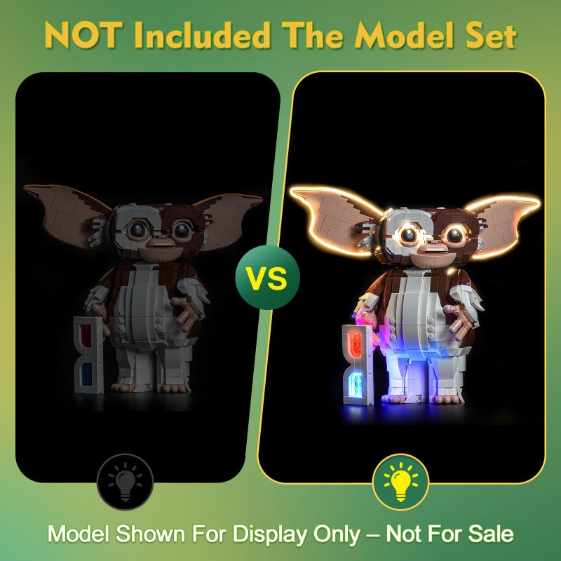LocoLee Customized Light kit Compatible with Lego 21361 Gremlins Gizmo - No Model Only Light, LED Lighting Accessories Compatible with Lego Ideas 21361 - Image 5