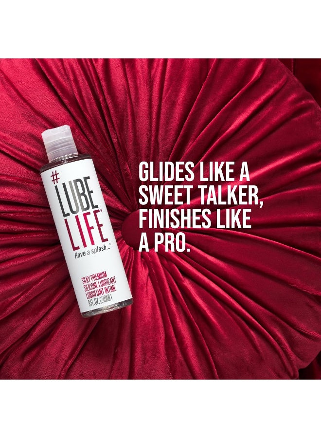 #LUBELIFE Silky Premium Silicone Lubricant, Extra Cushiony, Silky Smooth, Luxe Formula for Women, Men, and Couples, Unscented, Non-Sticky and Water-Resistant, 8oz - Image 4