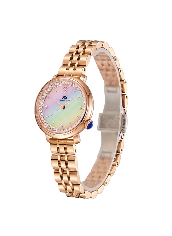 KENNETH SCOTT Women's Stainless Steel Analog Watch K23518-RBKM - 30 mm  - Image 2