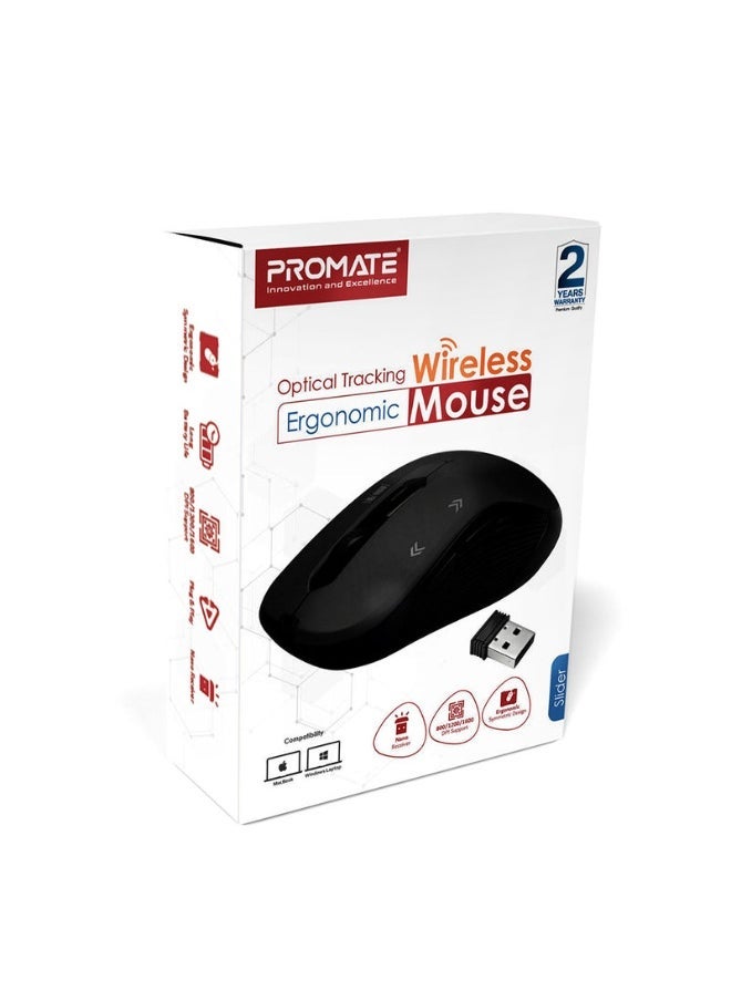 Promats Promate Slider Optical Tracking Wireless Ergonomic Mouse  - Image 2