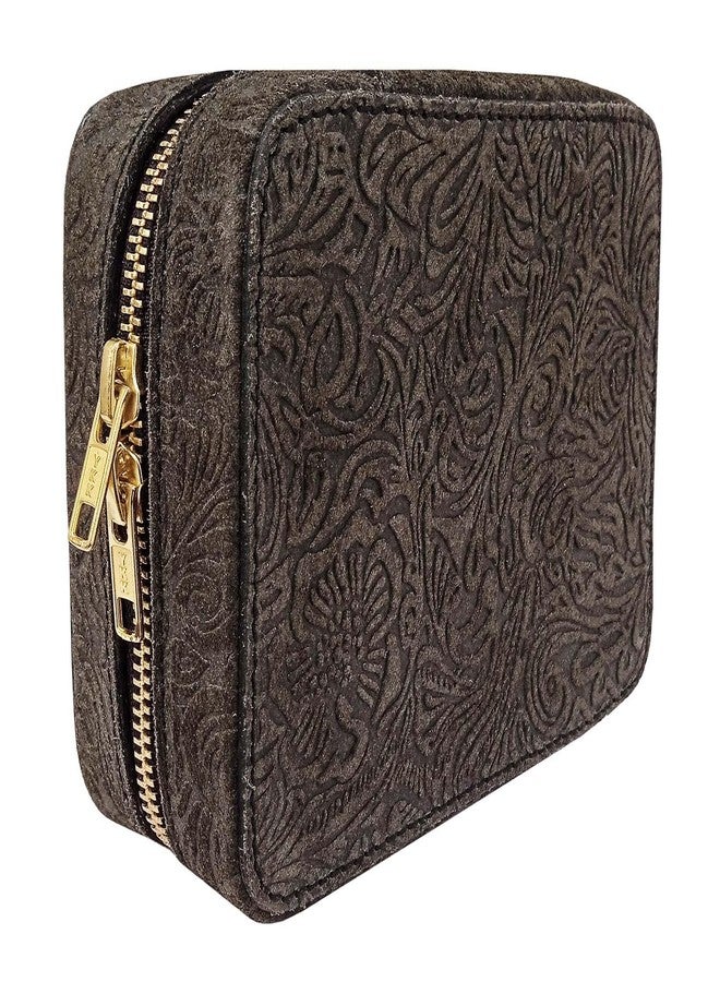 CHALLENGER Women's Western Butterfly Floral Tooled Jewelry Travel Case Box 18RSJ04 - Image 4