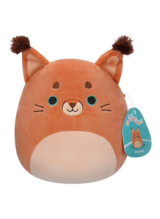Squishmallows Little Plush 7.5 inch Ferraz Orange Caracal Cat Officially Licensed Kellytoy Plush Toy Colorful Soft Gift for Kids Girls & Boys Washable Squishy Stuff Toy Multicolor All Age  - Image 1