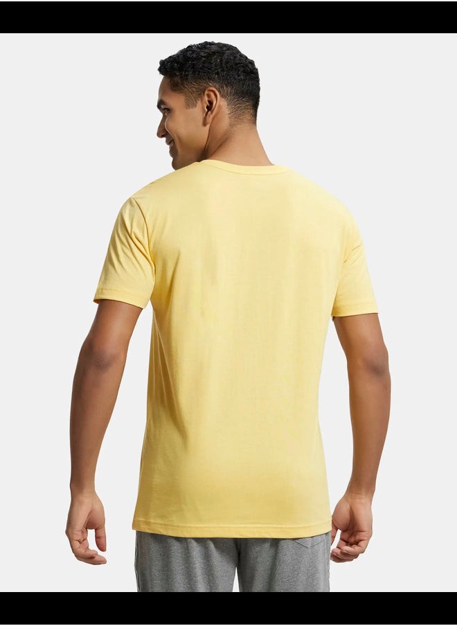 JOCKEY - Jockey 2726 Men's Super Combed Cotton Rich Solid V Neck Half Sleeve T-Shirt - Image 1
