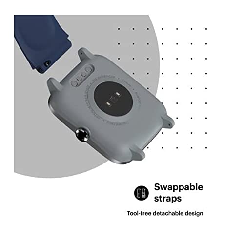 HUMBLE Silicone 19mm Replacement Band Strap with Metal Buckle Compatible with Noise Colorfit Pro 2, Storm Smart Watch & Watches with 19mm Lugs (Navy Blue) - Image 4