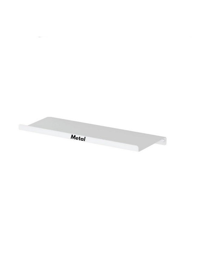 OrganizeMee OrganizeMee Metal Floating Shelf for Wall for Decorative Wall, Long Wall Shelf, Nordic, Modern Design,for Living Room & Bedroom, Home Decor Items Plant Pot mounting 13" (White: 1yr Warranty) - Image 1