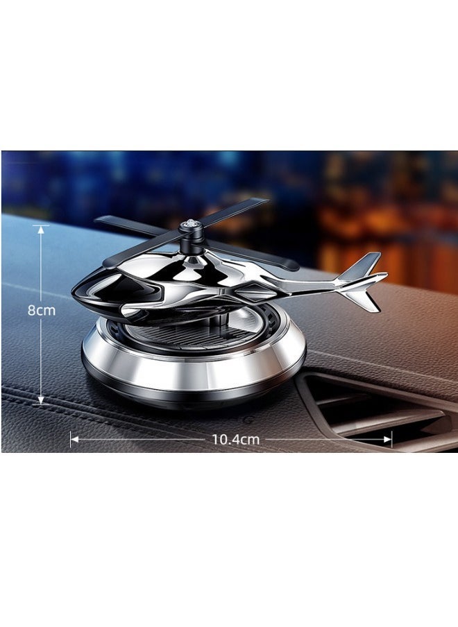 ELTRAZONE Solar-Powered Helicopter Car Air Freshener – Rotating Aromatherapy Ornament for Car, Home, and Office – Stylish Air Purifier with Fragrance Diffuser - Image 2