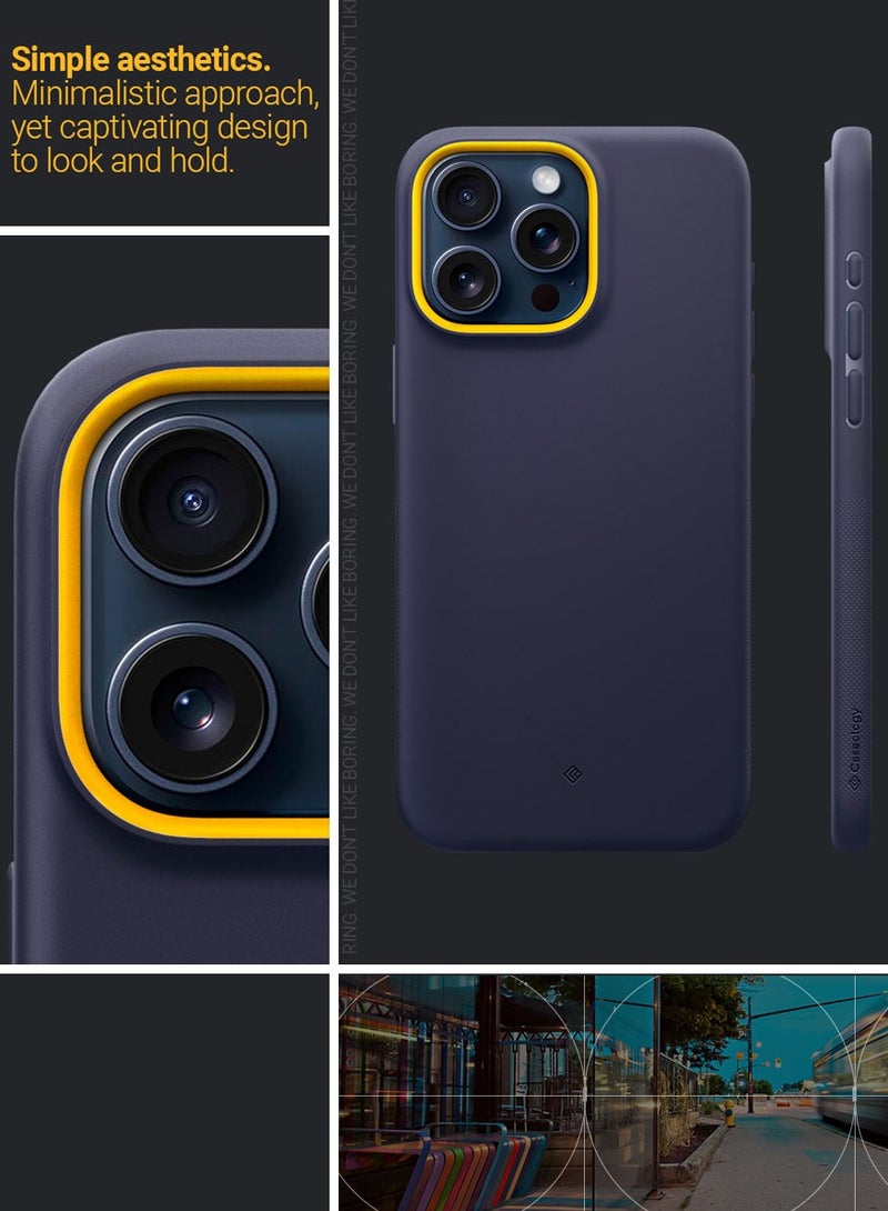 Caseology Nano Pop Mag iPhone 15 Pro MAX MagSafe Case Cover Mil Grade - Blueberry Navy - Image 3