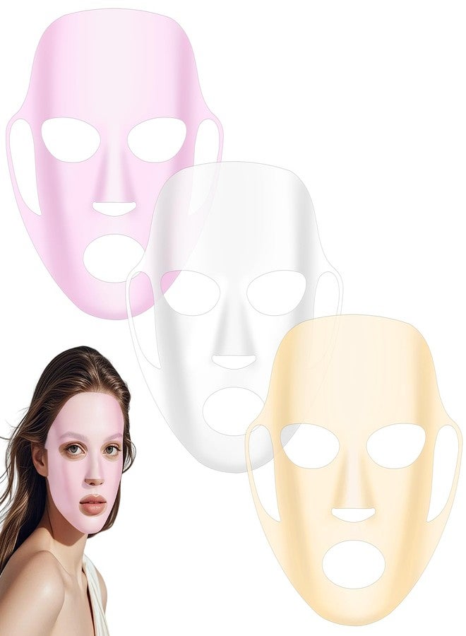 Zelphvt 3 Pack Reusable Silicone Face Mask Holder Face Mask Cover for Sheet Masks Wet Locking Avoid Evaporation Skincare Beauty Tool - Image 1