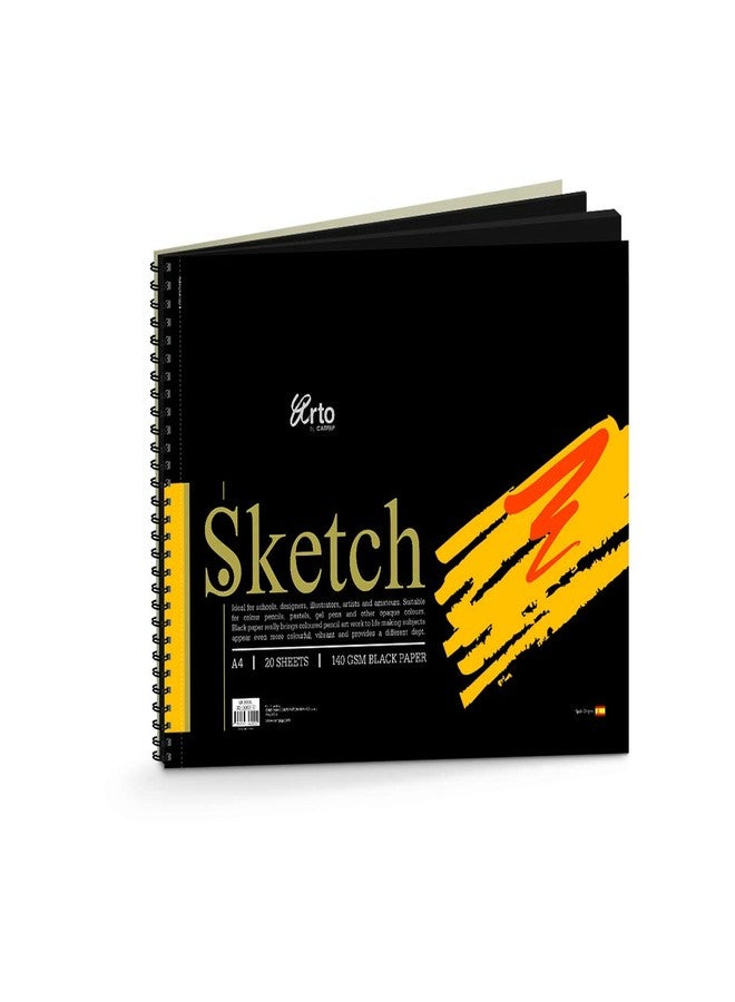 Campap Arto A3 Wire-o Black Sketch Book - Image 1