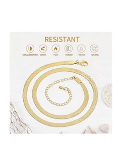 Fayrouz Jewellery 14K Gold Plated Snake Chain Necklace for Women  - Image 4