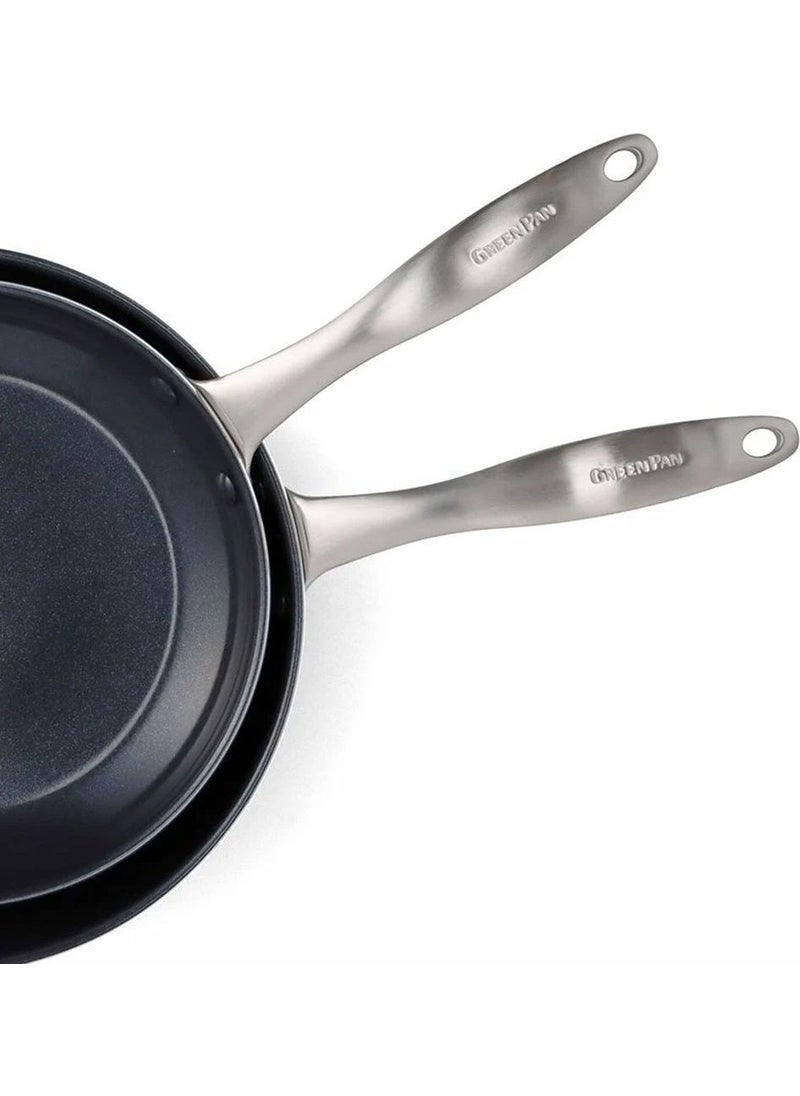 Greenpan Royal 2-Piece Pan Set 24-28CM Rose  - Image 3