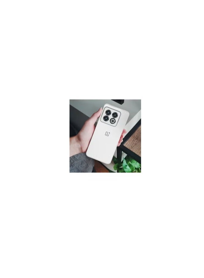 CATANES OnePlus 10 Pro Electroplated Hard Glossy Case Camera Protection Shockproof Anti Fall Case White - Image 1