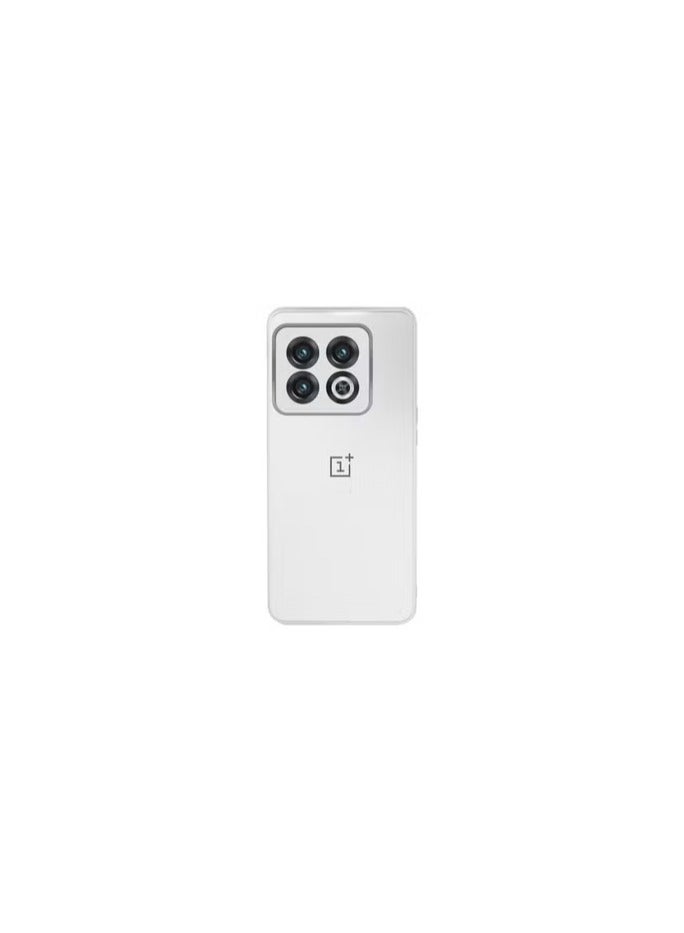 CATANES OnePlus 10 Pro Electroplated Hard Glossy Case Camera Protection Shockproof Anti Fall Case White - Image 2