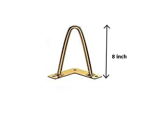 Redwud Metal Table Legs/Table Leg/Metal Legs with Golden Finish (Pack of 4Pcs) (Golden) 8inch - Image 3