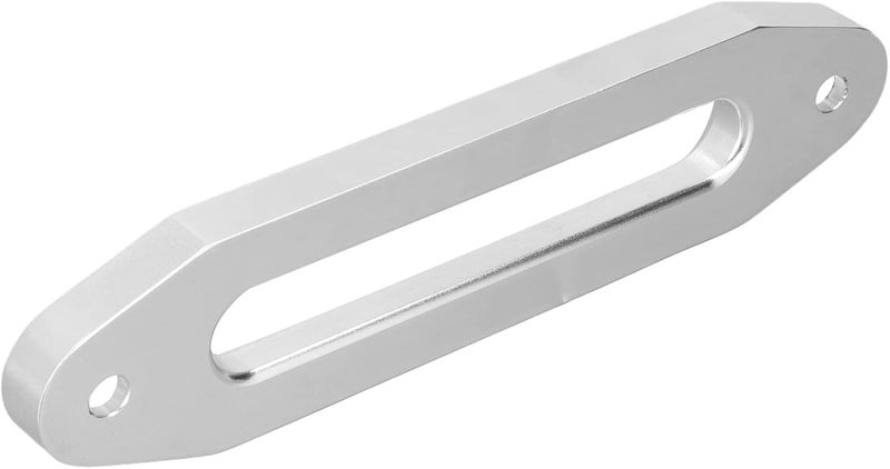 Aluminum Hawse Fairlead 10in for 8000-15000lb Winch, Synthetic Rope Compatible Anti - Binding Winch Fairlead with Smooth Edges for ATV UTV Side by Side (Silver) - Image 1