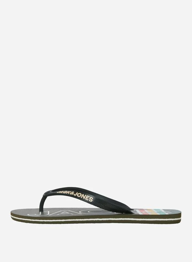 JACK & JONES Palm Print Flip Flops