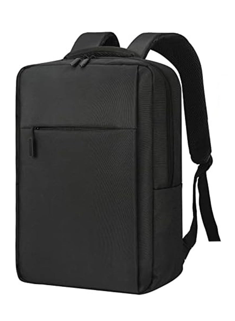 الاكثر مبيعا شنطة ظهر للابتوب من للرجال والنساء مع جيب كمبيوتر شنطة ظهر مقاومة للماء مع منفذ شحن USB - اسود