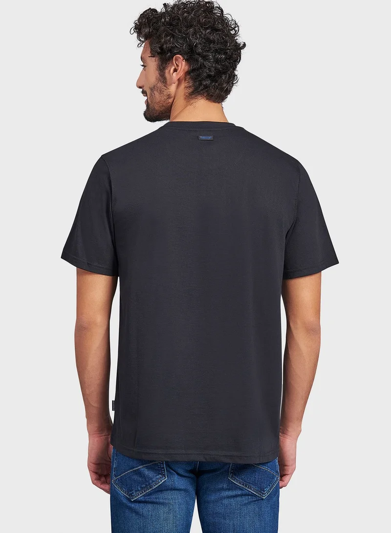 bhpoloclub Graphic Print Crew Neck T-Shirt