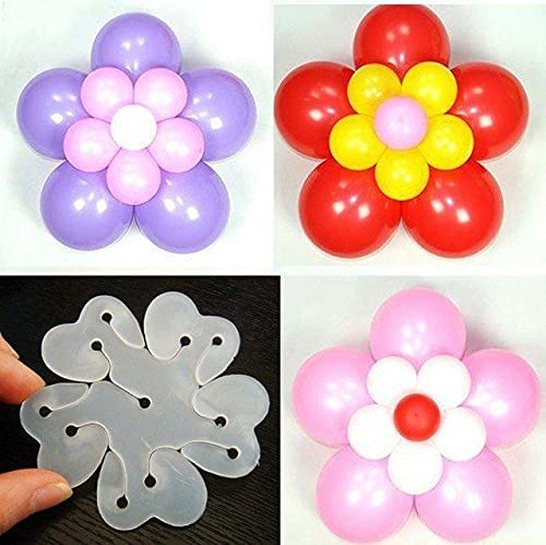 SOI Portable Reusable Flower Shape Balloon Clips Holder for Wedding Event Decorations Birthday Party Decoration Supplies (Pack of 24) - Image 4