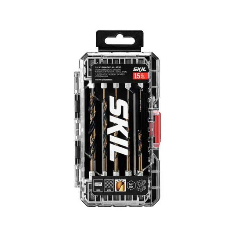SKIL 15-Piece Hex Shank Twist Drill Bit Set-TDB5000 - Image 1