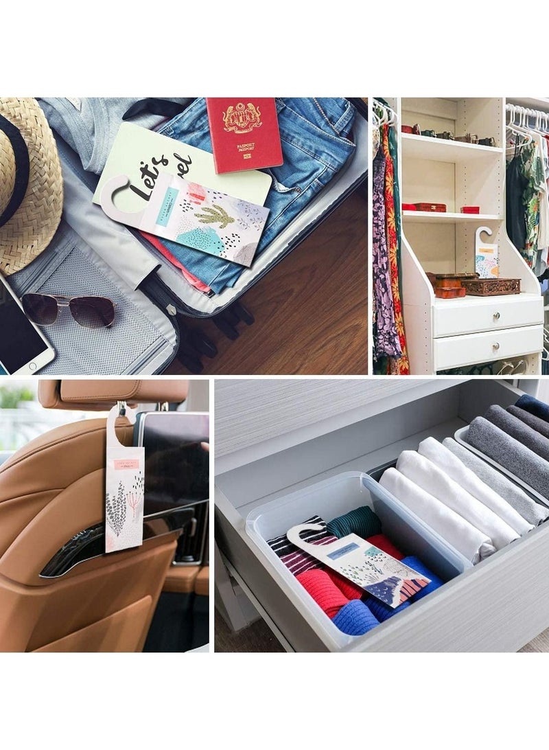 Captaintech 12 Packs Sachets for Drawers and Closets Large Hanging Sachet Bags Closet Air Fresheners Potpourri Bags Long Lasting 6 Scents Option Lavender Rose Jasmine Ocean Vanilla Lily - Image 2