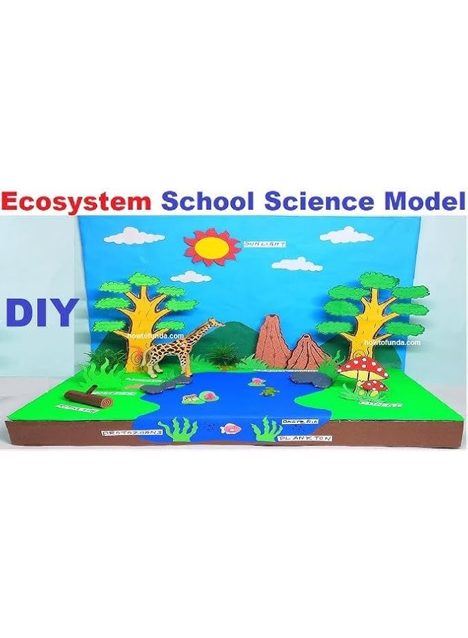 كرافت ماجيك مجموعة من لوحين من الفوم الأبيض ستايروفوم 60×30×5 سم | صفائح بوليسترين سميكة للفن والنحت والنمذجة ومشاريع المدرسة والأعمال اليدوية - Image 5