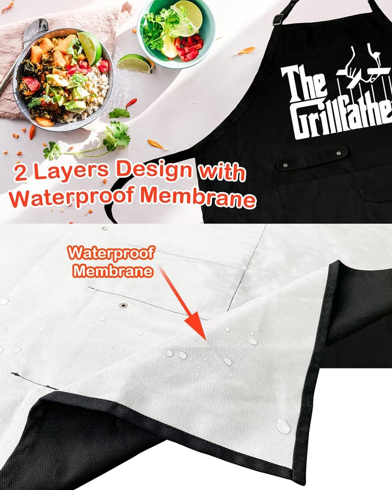 Binggle Funny Cooking Chef Apron for Men with Pockets BBQ Kitchen Work Aprons Birthday Father 's day Creative Gifts - Image 5