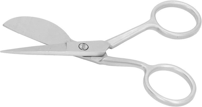 Tufting Carpet Shears Mini Portable Stainless Steel Duckbill Hairball Trimming Shears Fabric Cutting Scissors for Crafting Fabric Thread (Silver) - Image 1