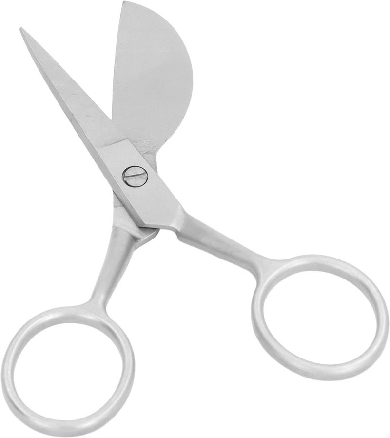 Tufting Carpet Shears Mini Portable Stainless Steel Duckbill Hairball Trimming Shears Fabric Cutting Scissors for Crafting Fabric Thread (Silver) - Image 5