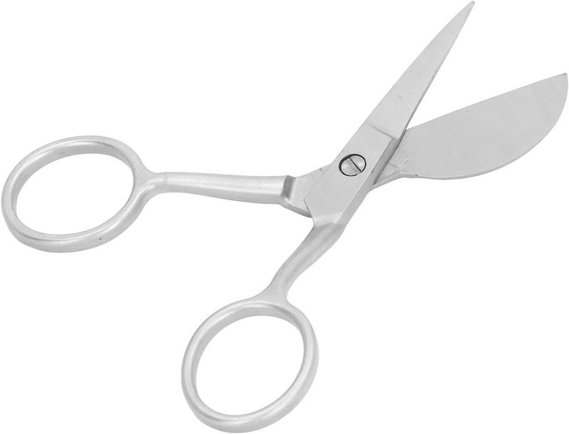 Tufting Carpet Shears Mini Portable Stainless Steel Duckbill Hairball Trimming Shears Fabric Cutting Scissors for Crafting Fabric Thread (Silver) - Image 4