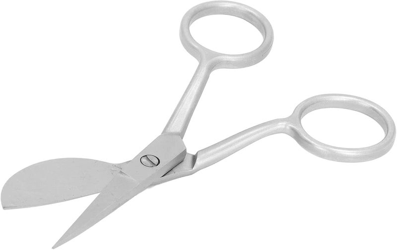Tufting Carpet Shears Mini Portable Stainless Steel Duckbill Hairball Trimming Shears Fabric Cutting Scissors for Crafting Fabric Thread (Silver) - Image 3