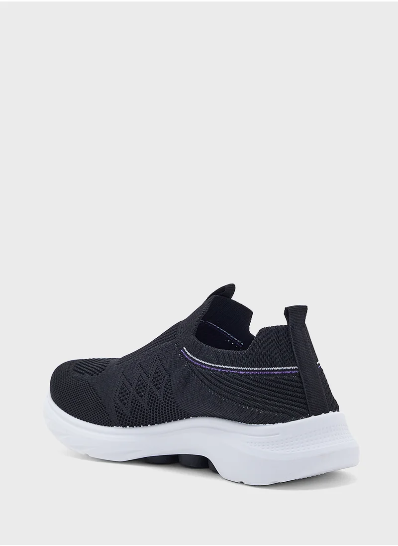 جينجر Sporty Knit Slip On Comfort Shoes