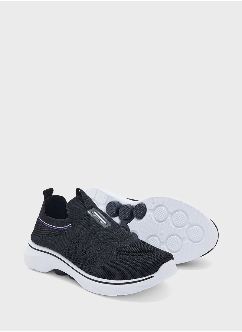 جينجر Sporty Knit Slip On Comfort Shoes