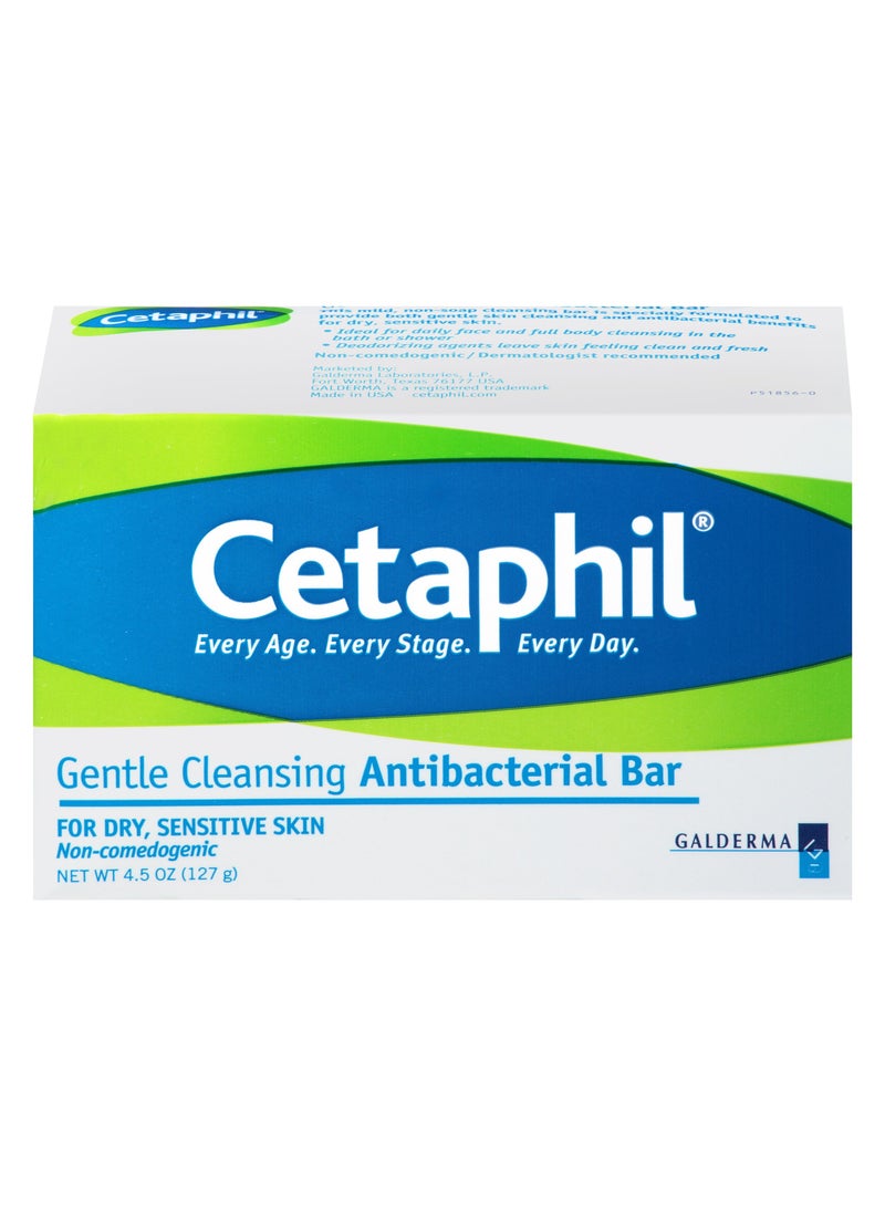 CETAPHIL ANTIBACTERIAL CLEANSING BAR 127GM