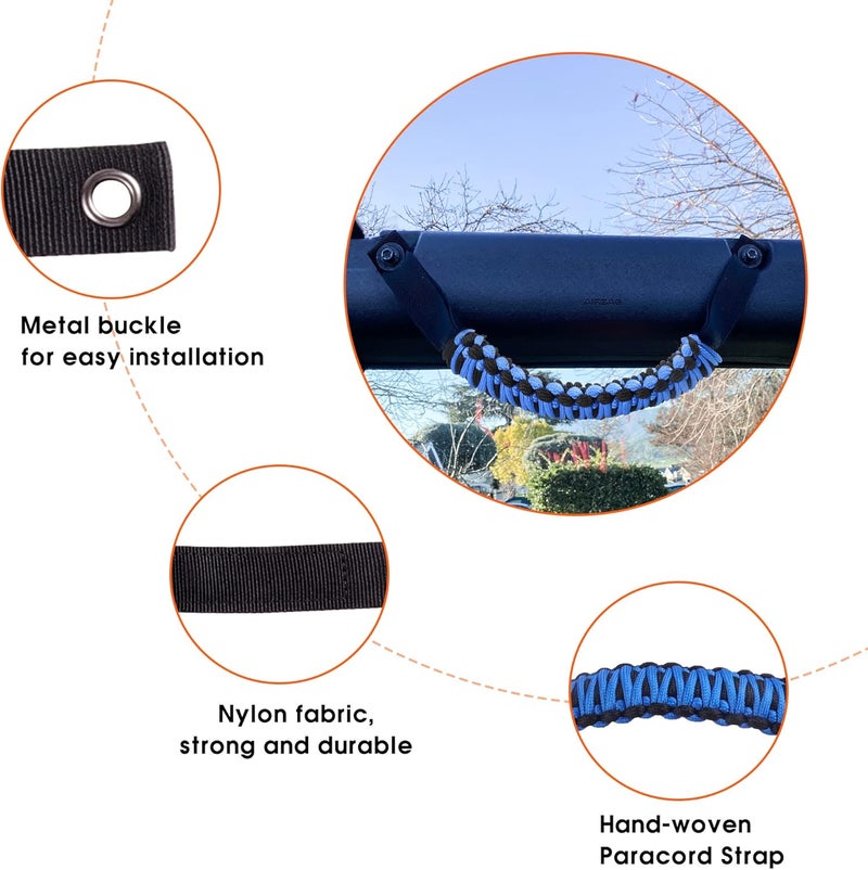BESTAOO Roll Bar Grab Handles for Ford Bronco - Image 5
