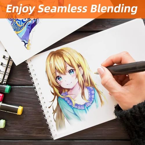 Finaxo Colors Art Markers Sketch Pen Dual Tip Artist Art Marker Vibrant Colors Set For Coloring Sketching Drawing Painting, Twin Head Permanent Sketch Markers Pen With Carry Case, Multicolor (30) - Image 4
