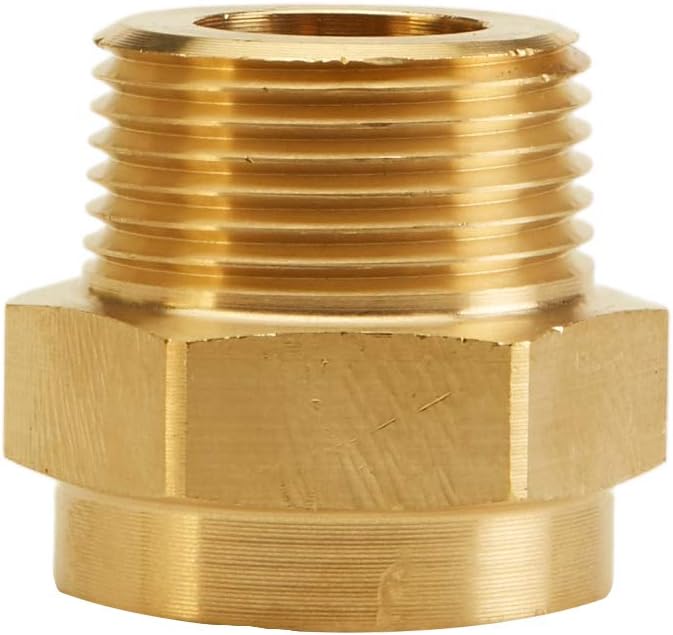 FireHoseDirect Brass Female Garden Hose Thread to 1" Male NPT Fire Hose Adapter - Image 4