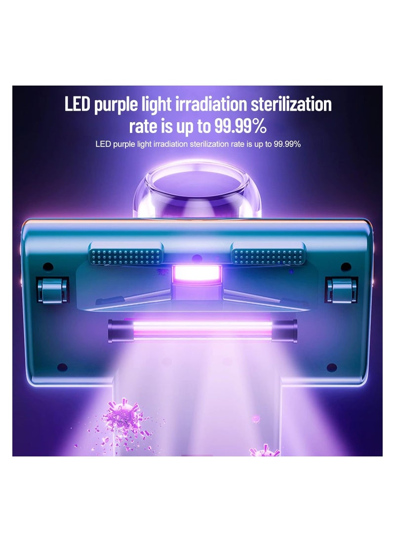 Generic - Handheld Cordless Vacuum Cleaner for Mattresses, Sofas, and Carpets with UV Germicidal Lamp, Washable HEPA Filter, and Deep Cleaning for Dust Mites and Germs. - Image 1