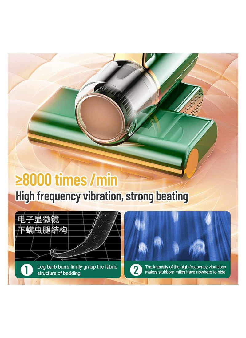 Generic - Handheld Cordless Vacuum Cleaner for Mattresses, Sofas, and Carpets with UV Germicidal Lamp, Washable HEPA Filter, and Deep Cleaning for Dust Mites and Germs. - Image 1