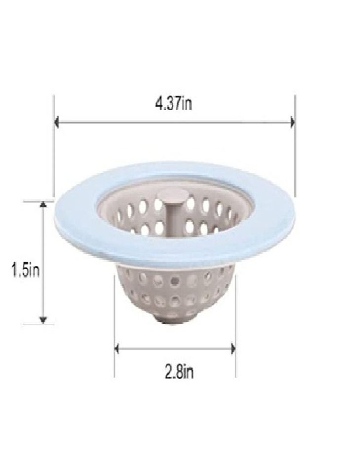 Generic Sink Plugs Drain Hair Strainer Stopper Basin Bath Bathtub Supply Kitchen Bathroom Blue  - Image 3