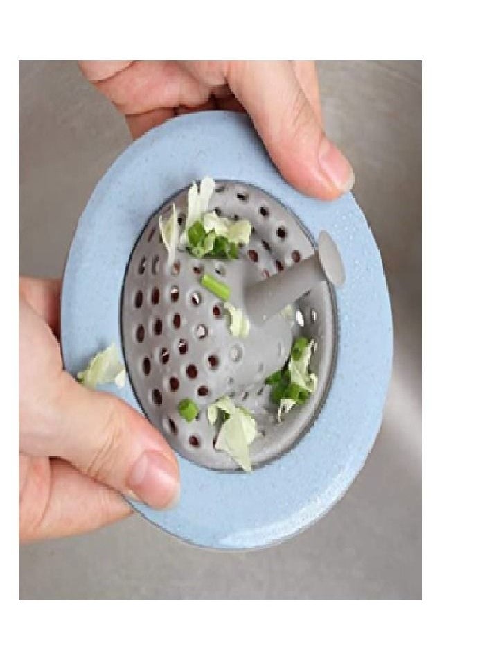Generic Sink Plugs Drain Hair Strainer Stopper Basin Bath Bathtub Supply Kitchen Bathroom Blue  - Image 2
