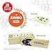 ERLLE Jumbo Dominoes Set ExtraLarge Double Six Domino Set for Kids Adults Premium Giant Dominoes for Outdoor Indoor Games Classic Mexican Train Chicken Foot and Family Game Night Fun - Image 4