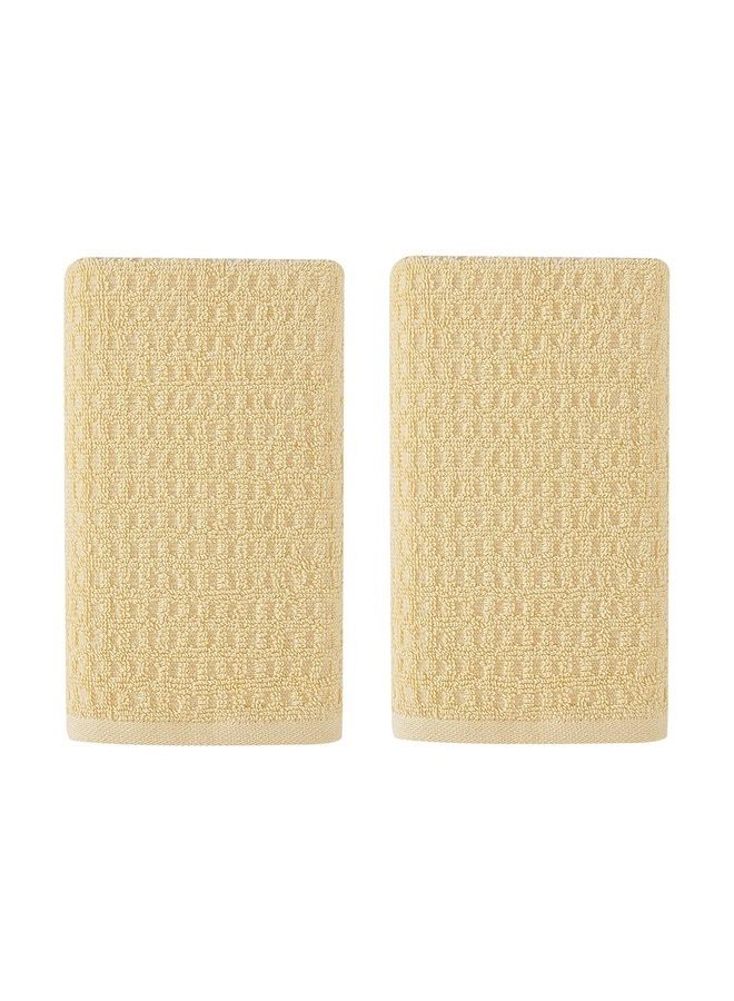 TOMMY Bahama Hand Towel Set, Highly Absorbent Cotton Bathroom Decor, Low Linting & Fade Resistant (Northern Pacific Yellow, 2 Piece) - Image 1